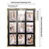 PosterPalooza | Metallic Gold Bronze Finish Collage Frame - Black Mat, 20 Frame Sizes, UV Acrylic - 2 of 4