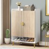 Kumasinova 29.53 Inch Shoe Cabinet,Modern Shoe Storage Cabinet Organizer with 2 Doors and Adjustable Shelves for Entryway,Hallway,Closet - 2 of 4