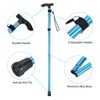 Unique Bargains Aluminum Alloy Quick Lock Collapsible Hiking Trekking Poles 33-37 Inch 2 Pcs - 4 of 4