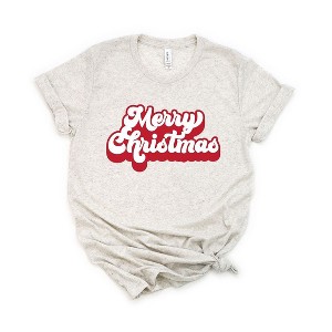 Simply Sage Market Women's Retro Merry Christmas Short Sleeve Graphic Tee - 1 of 4