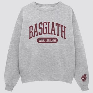 Women's Empyrean Basgiath War College Graphic Sweatshirt - Gray - 1 of 3