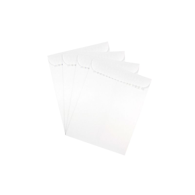 JAM Paper 10 x 13 Open End Catalog Envelopes with Peel and Seal Closure White 356828782A, 3 of 5