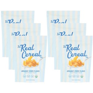 The Real Cereal Co. Organic Corn Flakes Cereal - Case of 6/8.4 oz - 1 of 4