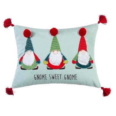 WLWLGLUCK Christmas Gnomes Pillow Cover Gnomes Throw Cushion Cover, Merry Christmas Pillow Case, Christmas Throw Pillow Cover, Cotton Linen Pillow