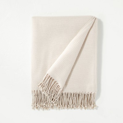 Solid Texture Woven Throw Blanket Twilight Taupe - Hearth & Hand™ with Magnolia