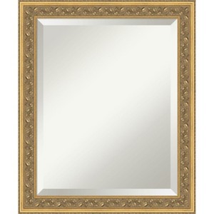 Amanti Art Carter Dark Gold Beveled Wood Framed Bathroom Vanity Wall Mirror - 1 of 4