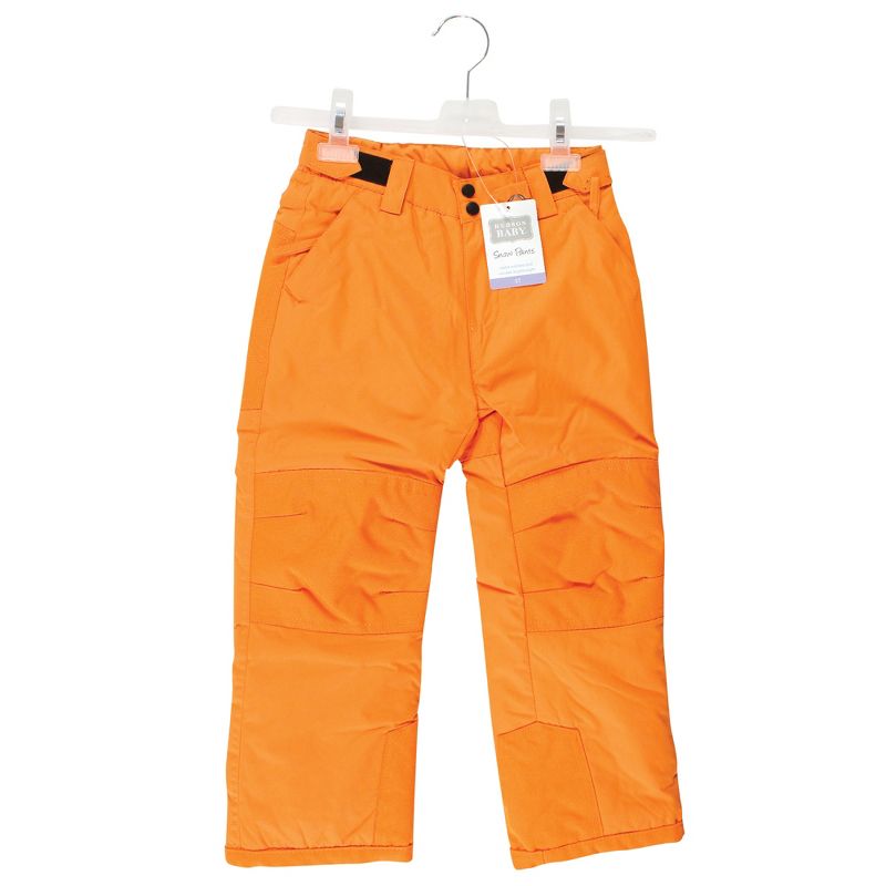 Hudson Baby Unisex Snow Pants, Orange, 2 of 5