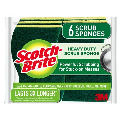 Scotch-Brite  Heavy Duty Scrub Sponges - 6pk