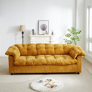 GDFStudio Ernest Modern 99.2" Chenille Tufted Upholstered Sofa - 1 of 4