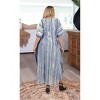 LA LEELA Women's Kaftan Maxi Dress Loungewear 2X-3X Royal Sun - 2 of 4