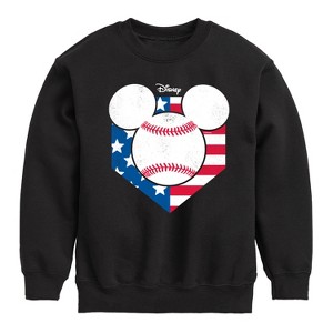 Boys' - Disney - Americana Graphic Long Sleeve Fleece Sweatshirt - 1 of 4