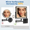 Rechargeable Wall Mounted Makeup Mirror Touch Screen Dimmable, 360° Rotation Extension Foldable Arm - 4 of 4