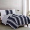 Great Bay Home Stripe Reversible Quilt Set With Shams - 3 of 4