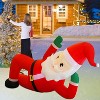 Paaaawaters Juegoal Christmas Inflatables Outdoor Decorations, 12FT Long Inflatable Xmas Santa Claus - 4 of 4