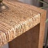 69" Console Table with Handwoven Seagrass Top,Boho Coastal Modern Entryway or Sofa Table for Living Room and Hallway-Baofuwish - 3 of 4