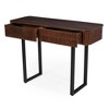 Infurnic Decorative Storage Cabinets Elegant Wood with Fluted Design and Easy Assembly Perfect for Living Rooms and Entryways, Black, 42"*15"*30" - 4 of 4