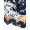 Elerevyo Women's Satin Large Paisley Contrast Color Silk Square Scarf Head Wrap Bandanas 35.4" X 35.4" - 4 of 4