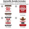 Big Dot of Happiness Western Hoedown - 4 Wild West Cowboy Party Games - 10 Cards Each - Gamerific Bundle - 3 of 4