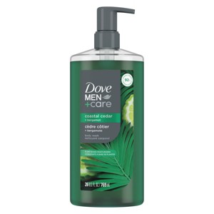 Dove Men+Care Body Wash with Plant-Based Moisturizers - Coastal Cedar & Bergamot - 26 fl oz - 1 of 4