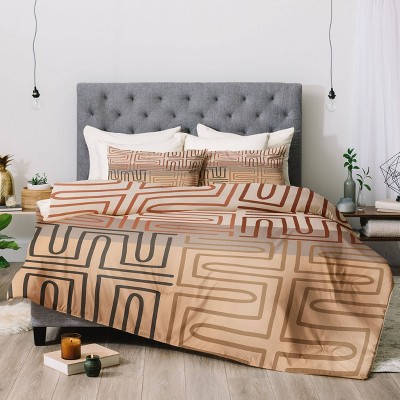 Twin/Twin Extra Long Iveta Abolina Bouvier Comforter Set Brown - Deny Designs