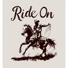 Cowboy "Ride On" Adult Long Sleeve Hoodie - 2 of 2