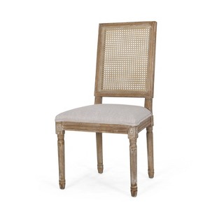 Dexmalle Set of 2 Dining Chair with High Rattan Back - 1 of 4