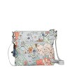 Sakroots Women's Artist Circle Basic Crossbody, Lt Grey Flower Power - 4 of 4