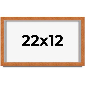 PosterPalooza | Modernist Brown Picture Frame - UV Acrylic, Backing Board, Hanging Hardware Included - 1 of 4