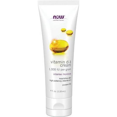 NOW Vitamin D-3 Cream 1000 Iu 4 fl Ounce (118 ml) Cream.