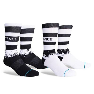 STANCE x WADE 2pk Speck Crew Socks - White/Black