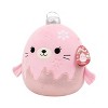 Squishmallows 12" Gladys Pink Seal Ornament with Frosted Bottom Medium Plush - 2 of 4