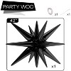 PartyWoo 42 Inch Black Star Foil Balloons 1PCS - 2 of 4
