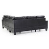 L-Shaped Sectional Sofas Sectional Couch with Hardwood Frame, Long-Lasting Cushions, Ideal for Apartments & RV Homes - 4 of 4
