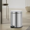 FDW Sleek Stainless Steel Pedal Trash Can 6L/1.6 Gallon Garbage Can with Removable Inner Basket Hygienic, Quiet and Durable for Home or Office - 2 of 4