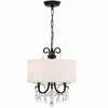 Crystorama Lighting Othello 3 - Light Chandelier in  Matte Black - 3 of 4