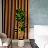 Nearly Natural 5-ft Artificial Fiddle Leaf Tree in Decorative White Planter - image 4 of 4