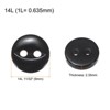 Unique Bargains Round Resin 2-Hole Fish Eye Craft Replacement Sewing Button 10 Pcs - 2 of 4