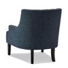 CAVINAS Polyester Accent Chair with Tufted Backrest and Wood Legs,Modern Upholstered Living Room Chairs,Reading Chairs for Living Room - 4 of 4