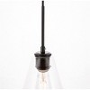 Elegant Lighting Collier 1-Light Chrome Pendant with Frosted White Glass Shade - 3 of 4