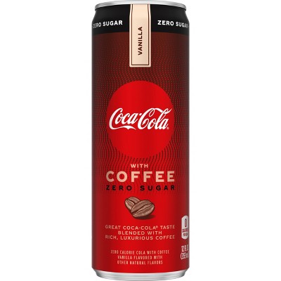 Coca-Cola with Coffee Vanilla Zero Sugar - 12 fl oz Can