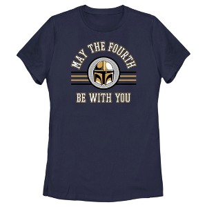 Women's Star Wars: The Mandalorian May the Fourth Be With You Din Djarin T-Shirt - 1 of 4