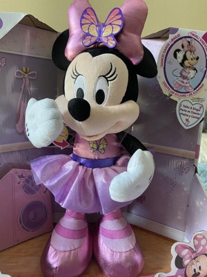 Disney Junior Minnie Mouse Sing and Dance Butterfly Ballerina Lights and  Sounds Plush, Sings Just Like a Butterfly, Kids Toys for Ages 3 up