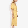 Anna-Kaci Women's Collar V-Neck Button Down Floral Print High Low Dolman Short Sleeve Midi Fashion Dress - 4 of 4