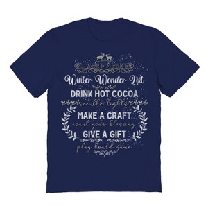 Rerun Island Men's Christmas A Very Merry Winter Short Sleeve Graphic Cotton T-shirt - 1 of 1