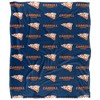 Carroll University Logo Pattern Silky Touch Blanket White 50x60 - 2 of 4