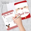 Big Dot of Happiness Jolly Santa Claus - Shaped Thank You Cards - Christmas Party Shaped Thank You Cards with Envelopes - Set of 12 - 2 of 4