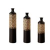 NicBex Floor Metal Vase Home Decor with Leaf Pattern Set of 3 Vases for Centerpieces for Living Room, Office, 28.7", 24.8", 20.8" High - 4 of 4
