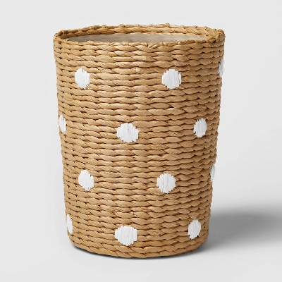 Woven Paper Dot Kids&#39; Wastebasket - Pillowfort&#8482;