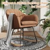 GustoWave 30''H Nursery Rocking Accent Chair with Wood Legs, Teddy Upholstered Glider Rocker, Comfy Rocking Armchair Hold UP to 330LB - 3 of 4