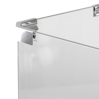 Modern Black Glass Bio Ethanol Tabletop Fireplace